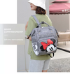 Annelo Minnie Mouse Grey Mummy Baby Travel Diaper Backpack 4706