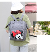 Annelo Minnie Mouse Grey Mummy Baby Travel Diaper Backpack 4706