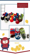 Superman Character Ankle Socks Pair 4739