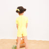 Sweet Cat Yellow one Piece High Elastic Swimsuit with Cap 10891