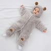 Paw Grey Quilted Romper #11559 C