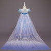 Frozen Blue Fairy Frock with Long Tail 11808