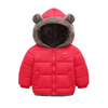 Kashmere Loaded Fur Dualside wear Red Hooded Puffer Jacket 8879