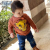 ML Lion King Brick Brown Terry Sweatshirt  9651