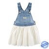 CRT Eyelet Denim Dungaree Style Dress 10879