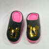 Golden M Grey Rubber Sole Warm Cotton Winter Slippers 4434