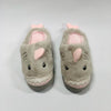 Shark Grey Rubber Sole Warm Cotton Winter Slippers 4419