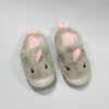 Shark Grey Rubber Sole Warm Cotton Winter Slippers 4419