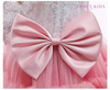 Ruffle Hem Tulle Dress with Bow Knot 10421