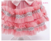 Ruffle Hem Tulle Dress with Bow Knot 10421