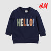 HM Hello Blue Terry Sweatshirt 11468