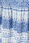 HM White Blue Pattern Frock 10279