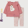 HM Rabbit Pink Full Sleeves 2 Piece Jersey Suite Set 9853