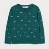 HM Dinosaur Embroided Knitted Sweater 11608