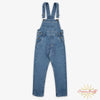 OKD Embosed Light Blue Full Length Denim Dungaree 11330