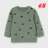 HM Dinosaur Green Fleece Sweatshirt 11471