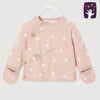 VRB Heart Pink Knitted Sweater with Mittens Set 10032